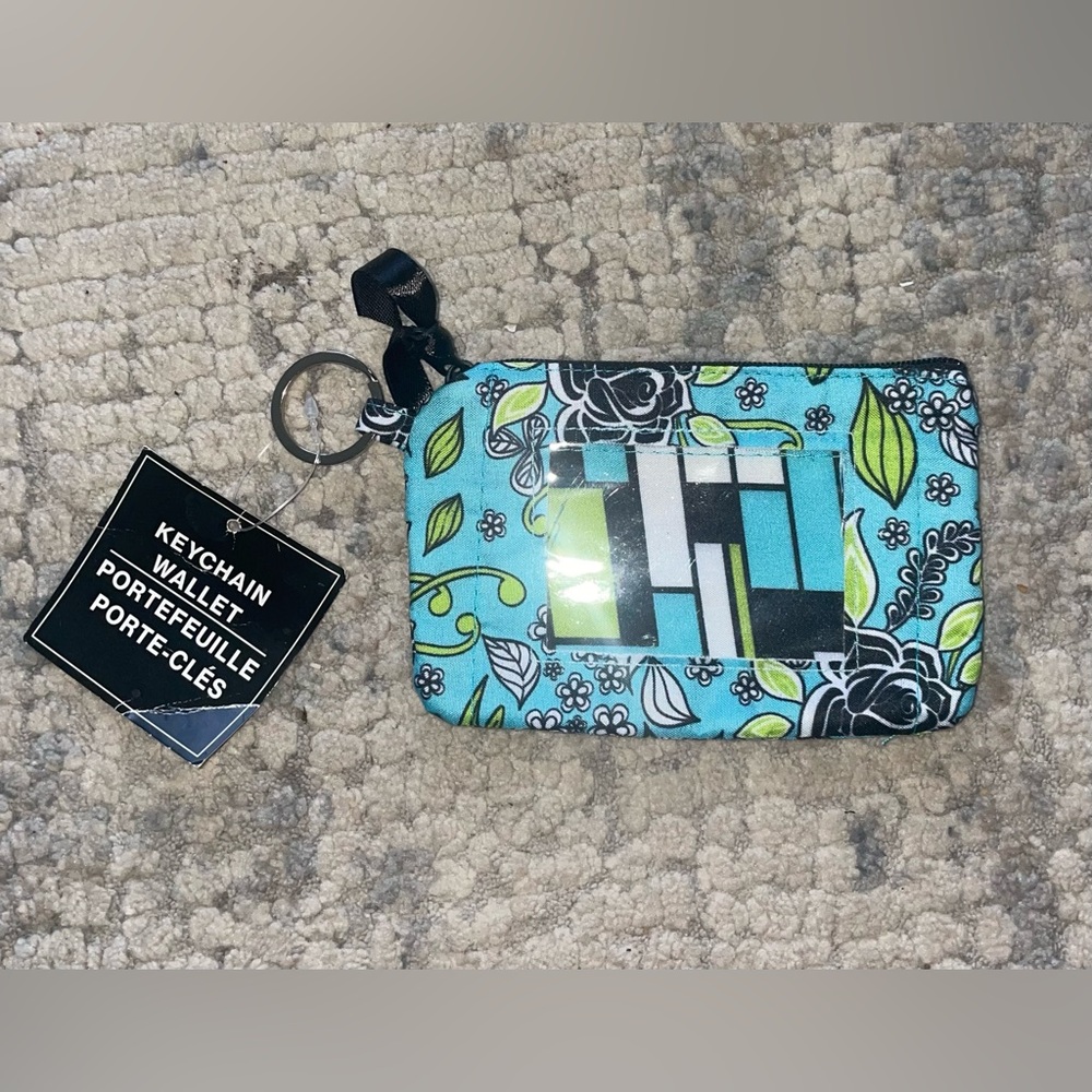 Floral keychain wallet